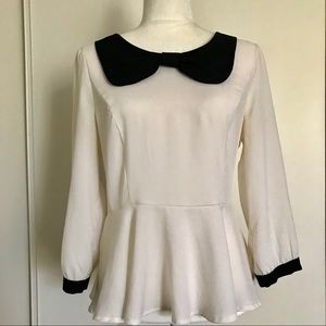 Bow Peplum Top